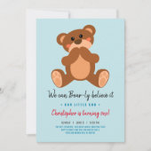 Teddy Bären Geburtstagseinladung Einladung (Vorderseite)