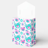 Teddy Bären Gesichter und Blume danke Ihnen Gesche Geschenkschachtel (Geöffnet)