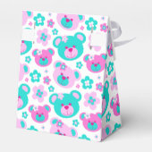 Teddy Bären Gesichter und Blume danke Ihnen Gesche Geschenkschachtel (Rückseite)