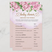 Teddy Bären Girl Baby Dusche rund um die Welt (Vorne/Hinten)