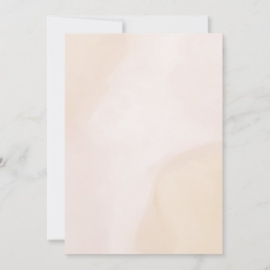 Teddy Bären Herbst Blätterdusche Baby Einladung (Rückseite)