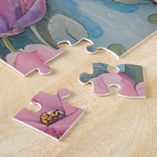 Teddy Bären in einem Pastelgarten Puzzle (Seite)