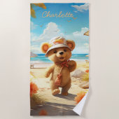Teddy Bären Kids Beach and Pool Handtuch (Vorderseite)