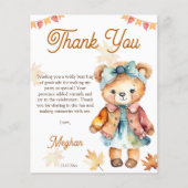 Teddy Bären Mädchen fallen Geburtstagsparty danke  (Vorderseite)