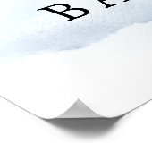 Teddy Bären mit Balloons Greenery Junge Begrüßungs Poster (Ecke)