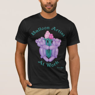 Teddy-Bären mit Blumen - Ballon-Künstler bei der T-Shirt