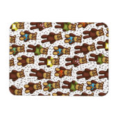 Teddy Bären Muster Magnet (Horizontal)