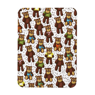 Teddy Bären Muster Magnet