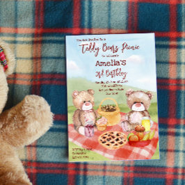 Teddy Bären Picknick Geburtstagsparty einladen Einladung