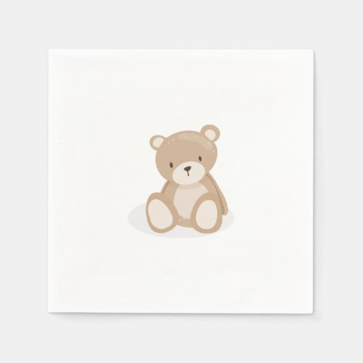 Teddy Bären Picknick Paper Napkin Bear Picnic Serviette (Vorderseite)