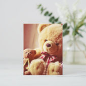 Teddy Bären Postcard Postkarte (Stehend Vorderseite)