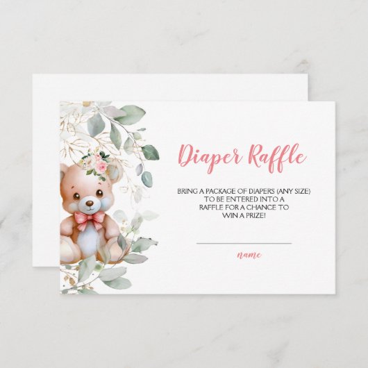 Teddy Bären-Preisausschreiben (Vorne/Hinten)