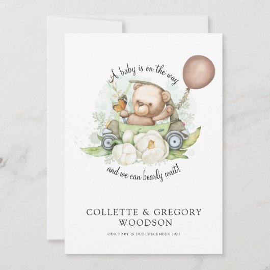 Teddy Bären Sage Brown kann frühzeitig abwarten Ankündigung (Vorderseite)