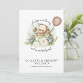 Teddy Bären Sage Brown kann frühzeitig abwarten Ankündigung (Stehend Vorderseite)