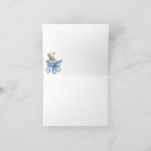 Teddy Bären schlafen auf einer Wolke Vielen Dank H Einladung (Innenseite)