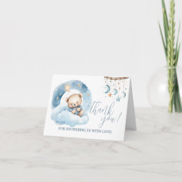 Teddy Bären schlafen auf einer Wolke Vielen Dank H Einladung