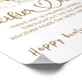 Teddy Bären Schnuller Jagen Baby Duschgame Poster (Ecke)