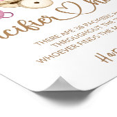 Teddy Bären Schnuller Jagen Baby Duschgame Poster (Ecke)