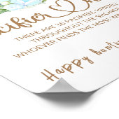 Teddy Bären Schnuller Jagen Baby Duschgame Poster (Ecke)