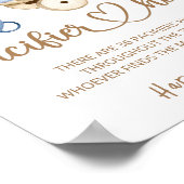 Teddy Bären Schnuller Jagen Baby Duschgame Poster (Ecke)