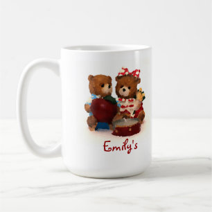 Teddy-Bären-Tasse mit Ihrem Namen anpassen Kaffeetasse