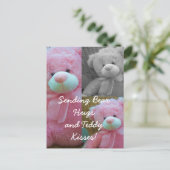 Teddy Bären umarmt Postkarte (Stehend Vorderseite)