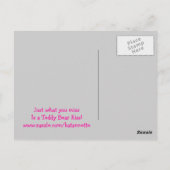 Teddy Bären umarmt Postkarte (Rückseite)