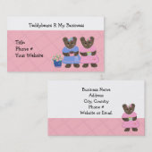 Teddy-Bären Visitenkarte (Vorne/Hinten)