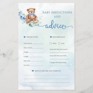 Teddy Bären Vorhersagen und Advice Card Game