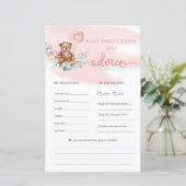 Teddy Bären Vorhersagen und Advice Card Game (Stehend Vorderseite)