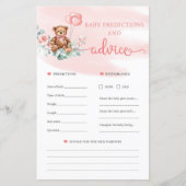 Teddy Bären Vorhersagen und Advice Card Game (Vorderseite)