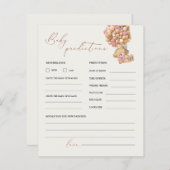 Teddy Bären Vorhersagen und Ratschläge Baby Shower (Vorne/Hinten)