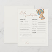 Teddy Bären Vorhersagen und Ratschläge Baby Shower (Vorne/Hinten)