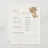 Teddy Bären Vorhersagen und Ratschläge Baby Shower (Vorne/Hinten)