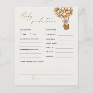 Teddy Bären Vorhersagen und Ratschläge Baby Shower