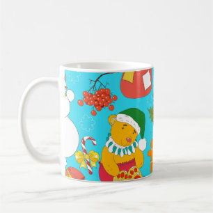 Teddy Bären Weihnachten: Kid-Friendly Muster. Kaffeetasse