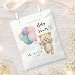 Teddy Bärenballons - Babydusche Geschenktütchen