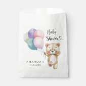 Teddy Bärenballons - Babydusche Geschenktütchen (Vorderseite)