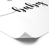 Teddy Bärenballons - Begrüßungsbaby-Dusche Poster (Ecke)