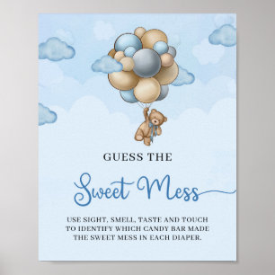 Teddy Bärenballons Raten Sie das Sweet Mess Spiel Poster