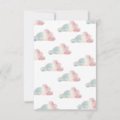 Teddy Bärenballons - vielen Dank Dankeskarte (Rückseite)