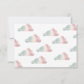 Teddy Bärenballons - vielen Dank Dankeskarte (Rückseite)