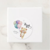 Teddy Bärenballons - vielen Dank Geschenkanhänger (Beispiel)
