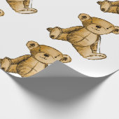 Teddy-Bärenbild für Matte-Wrapping-Paper Geschenkpapier (Ecke)