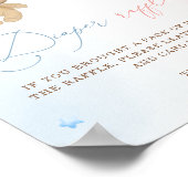 Teddy Bärengeschlecht offenbart Windelknickstörung Poster (Ecke)