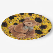 Teddy-Bärenpapier-Teller Pappteller (Schrägansicht)