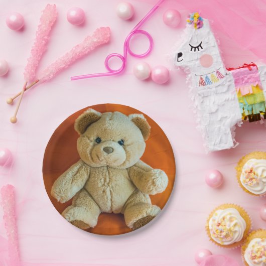Teddy Bärenpapierplatte Pappteller (Party)