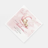 Teddy Bärenwolke 9 Pink Girl Dusche Serviette (Ecke)