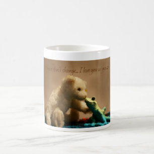 Teddy-Bärn-ändern küssende Frosch-Tasse, nie Kaffeetasse
