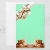 Teddy-Bärn-Freund-Set Briefpapier (Vorne/Hinten)